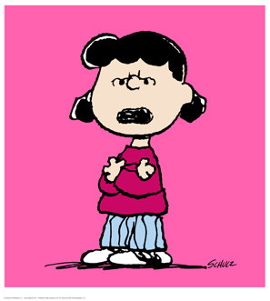 Schulz, Charles M. / Peanuts - Lucy pink