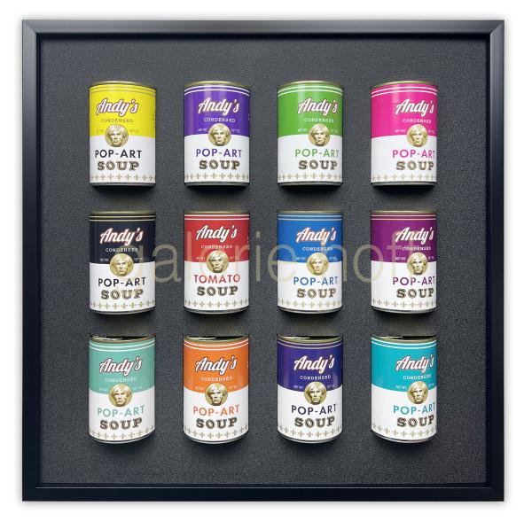 van Hassel, Ad - Andy Pop Art Soup White