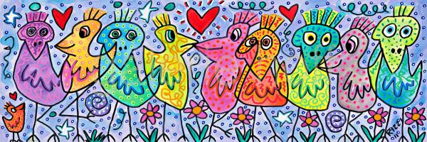 Rizzi, James - A Bunch Of Beautiful Birds - gerahmt