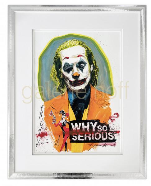 Thomas Jankowski - Joker “Why so serious” gerahmt Aktionspreis auf Rahmung