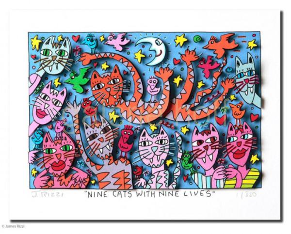Rizzi, James - Nine cats with nine lives - Letztes Exemplar!!