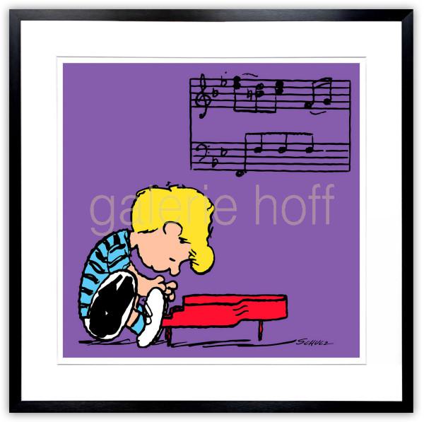 Schulz, Charles M. / Peanuts - Schroeder Purple - gerahmt