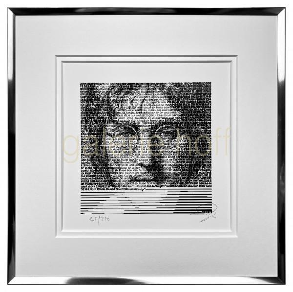 SAXA - John Lennon - gerahmt 92% UvGlas