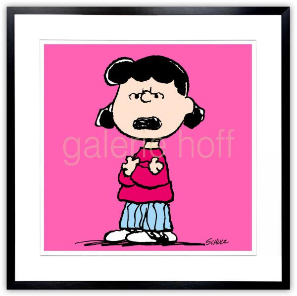 Schulz, Charles M. / Peanuts - Lucy pink - gerahmt