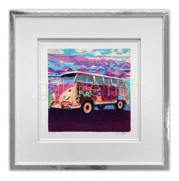 Gill, James Francis - Mini Hippie Bus - gerahmt